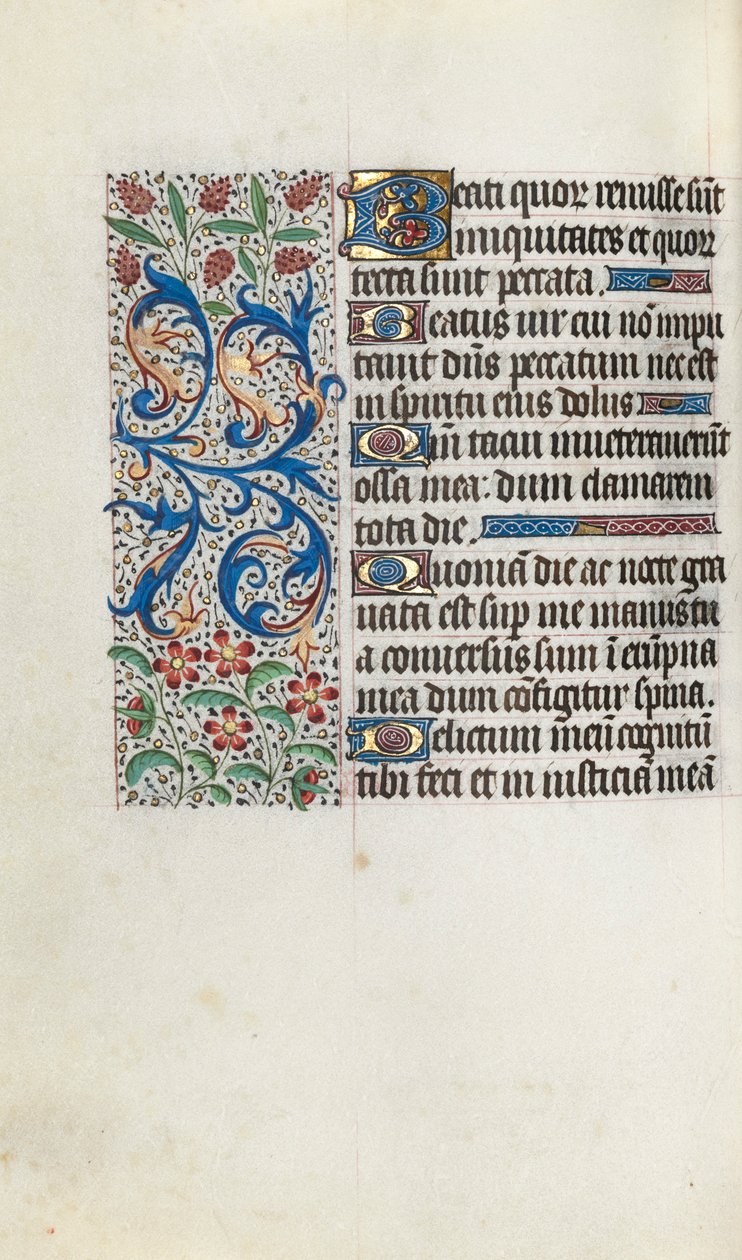 Timebok Bruk av Rouen: fol. 81v, ca. 1470. av Master of the Geneva Latini