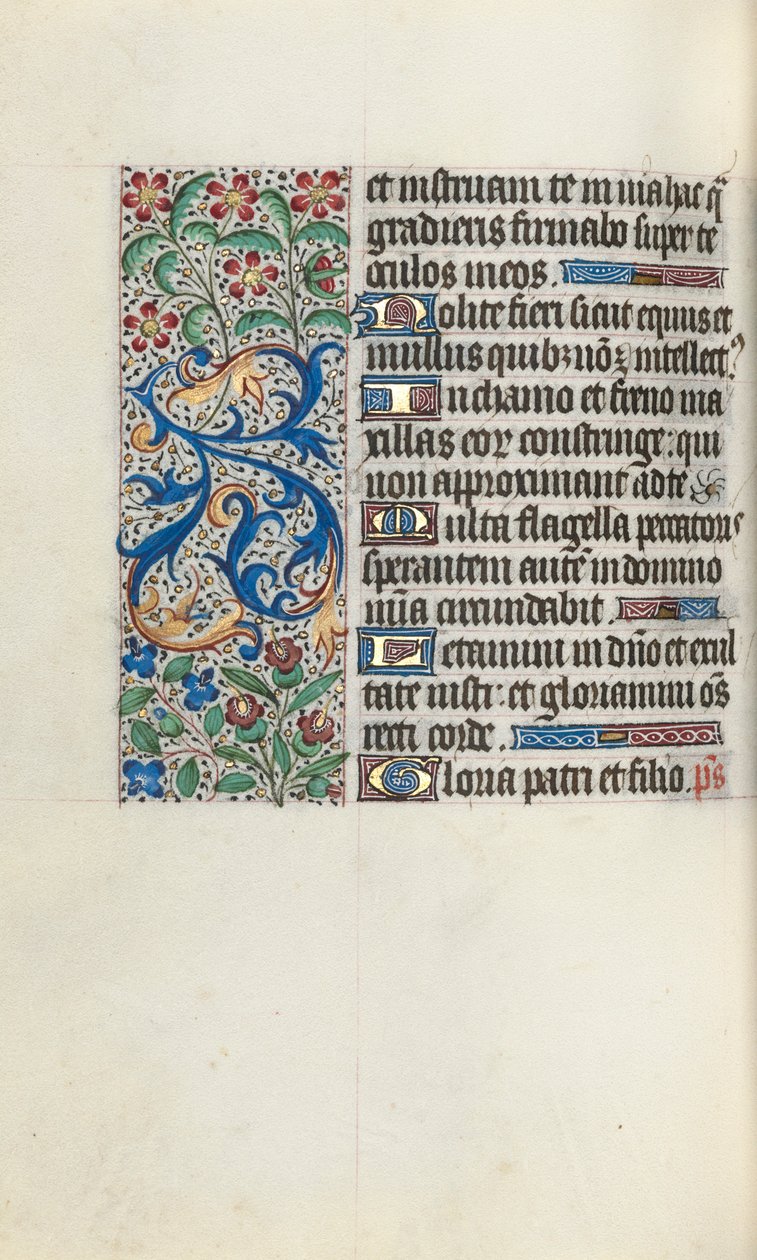 Timebok Bruk av Rouen: fol. 82v, ca. 1470. av Master of the Geneva Latini