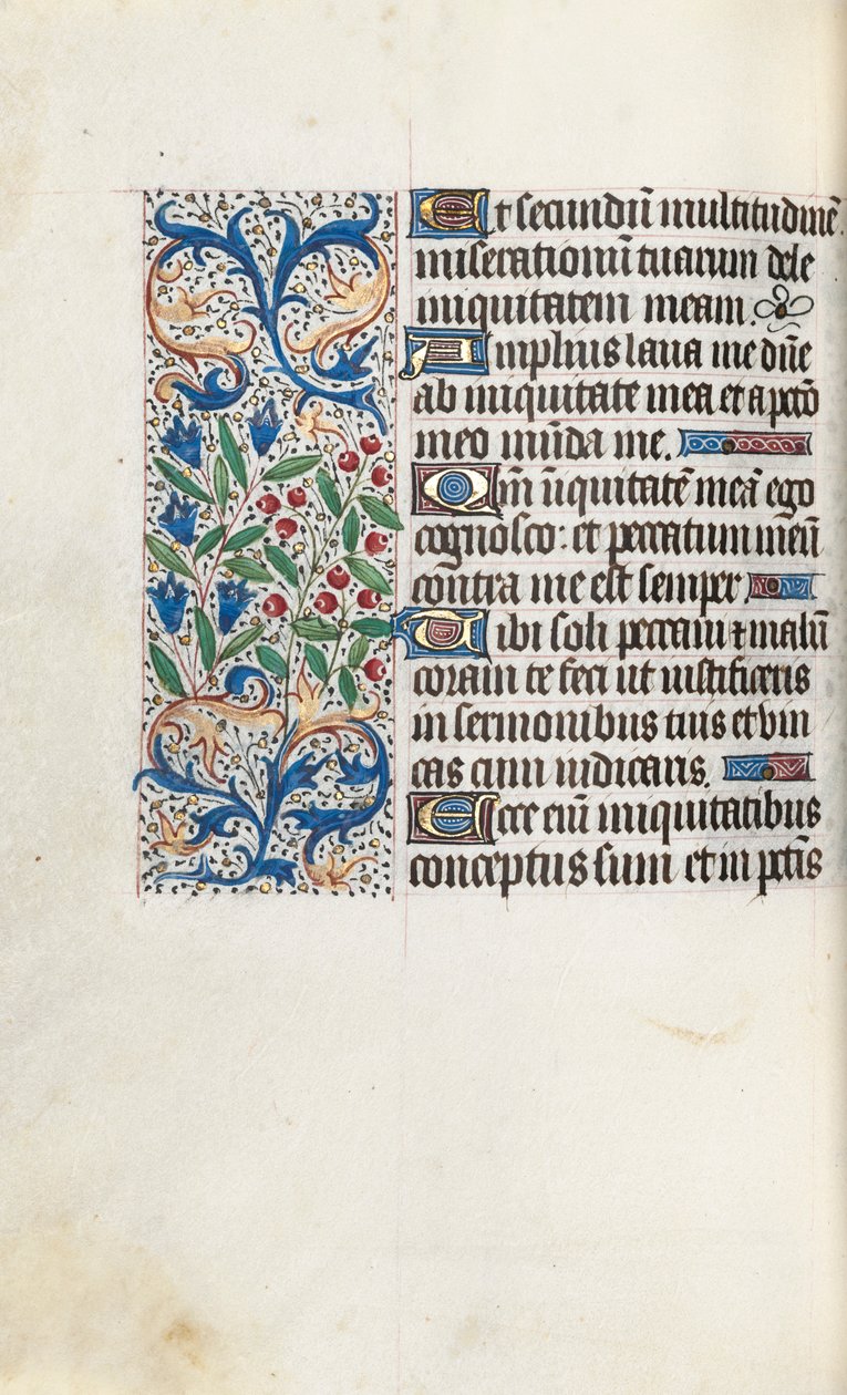 Timebok Bruk av Rouen: fol. 85v, ca. 1470. av Master of the Geneva Latini