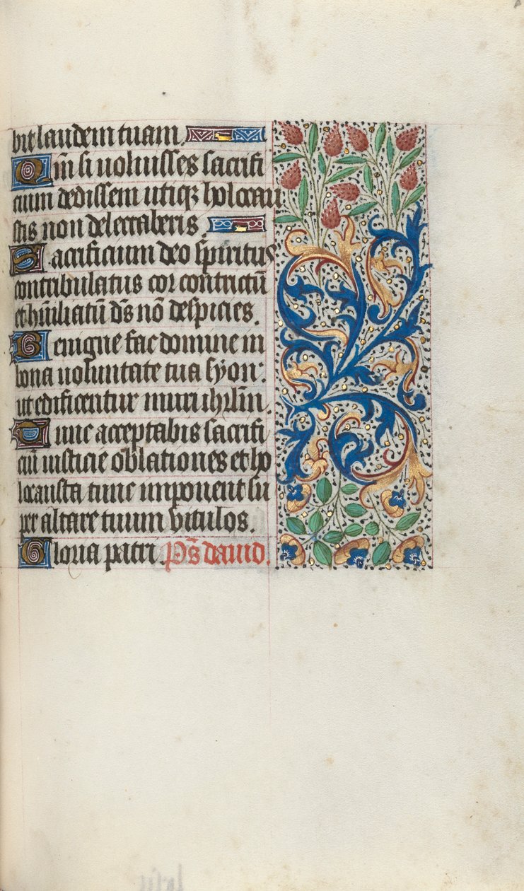Timebok Bruk av Rouen: fol. 87r, ca. 1470. av Master of the Geneva Latini
