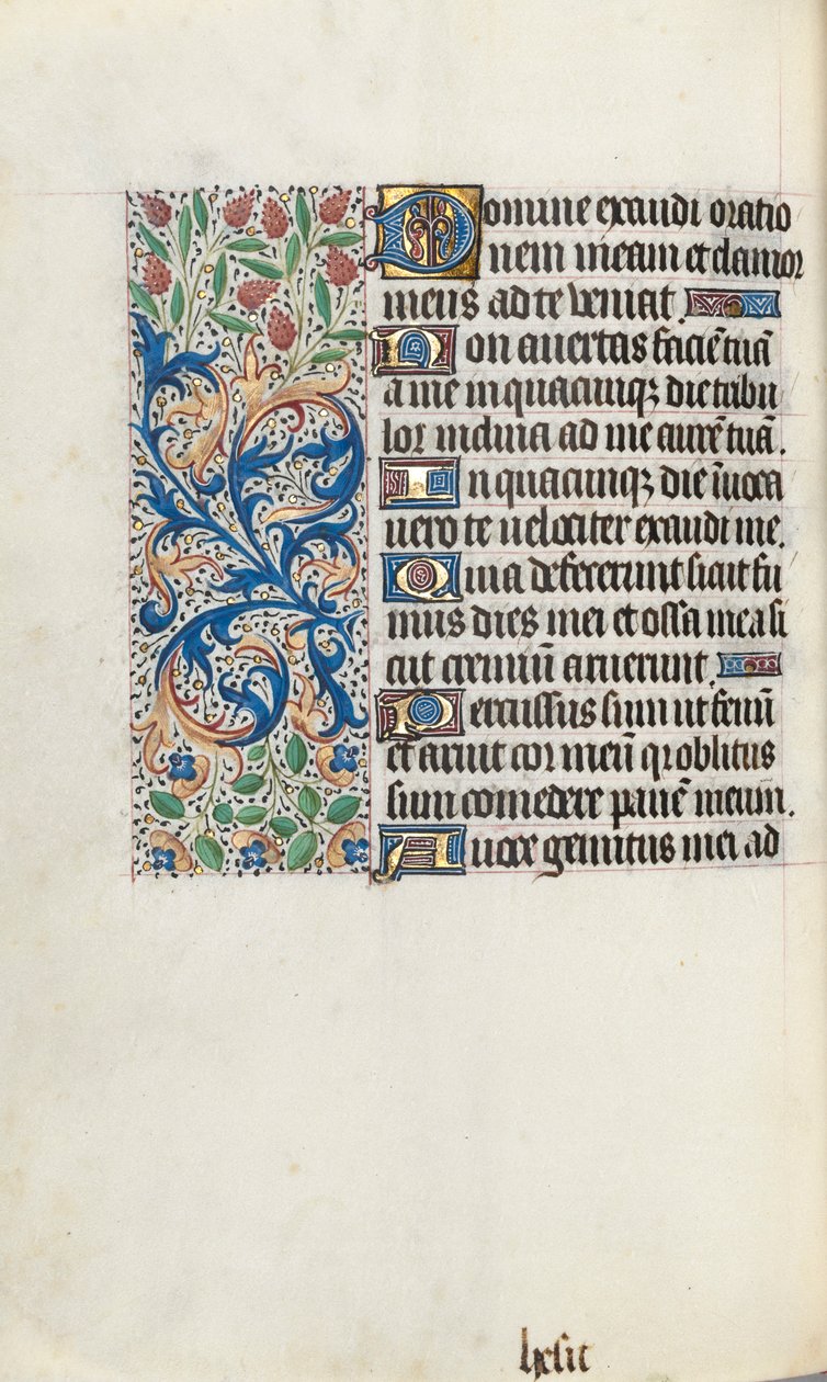 Timebok Bruk av Rouen: fol. 87v, ca. 1470. av Master of the Geneva Latini