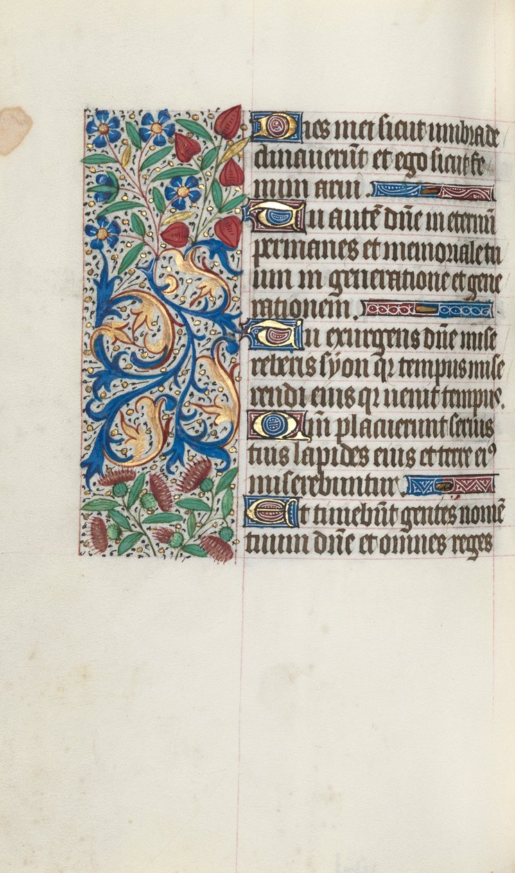 Timebok Bruk av Rouen: fol. 88v, ca. 1470. av Master of the Geneva Latini