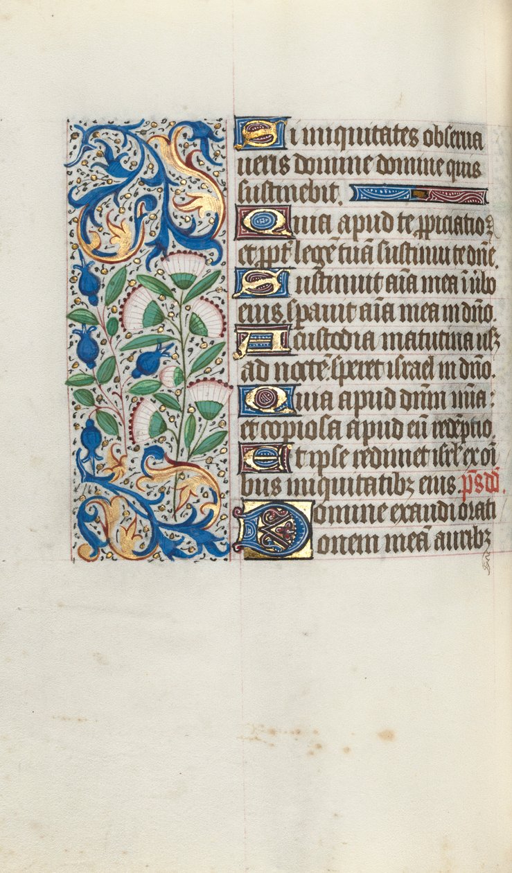 Timebok Bruk av Rouen: fol. 90v, ca. 1470. av Master of the Geneva Latini