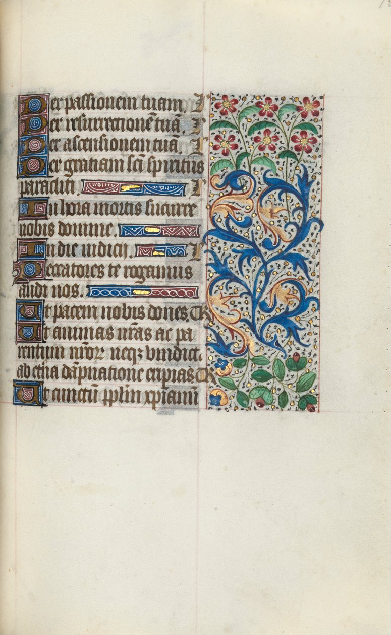 Timebok Bruk av Rouen: fol. 95r, ca. 1470. av Master of the Geneva Latini