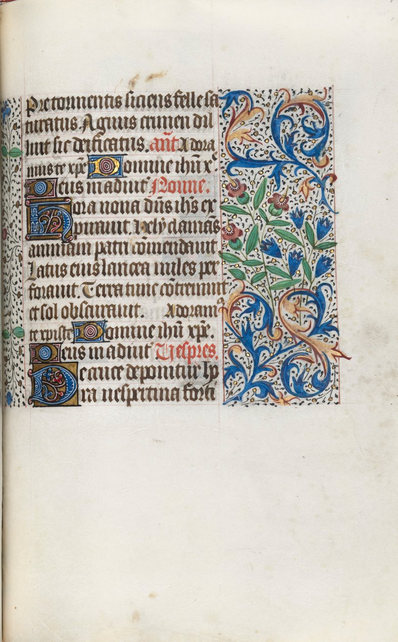 Timebok Bruk av Rouen: fol. 98r, c. 1470. av Master of the Geneva Latini