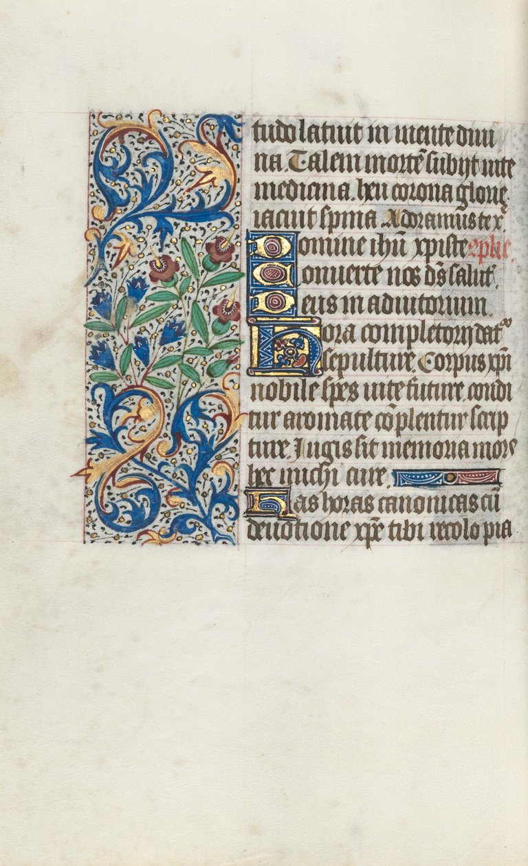 Timebok Bruk av Rouen: fol. 98v, ca. 1470. av Master of the Geneva Latini