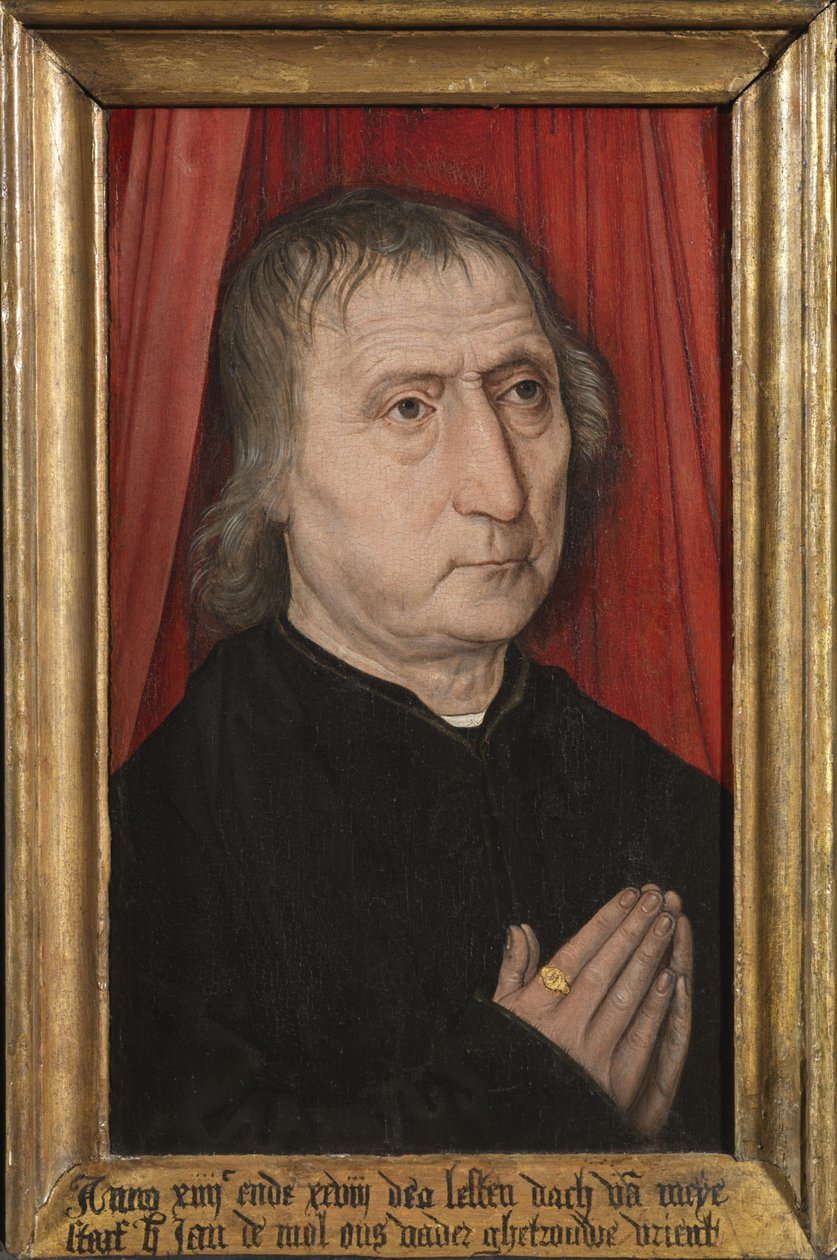 Portrett av Jan de Mol, ca. 1485 (olje på panel) av Master of the Guild of Saint George at Malines