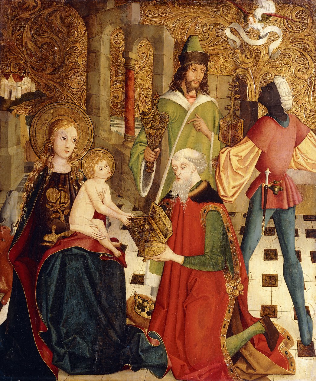 Tilbedelsen av magiene av Master of the High Altar of