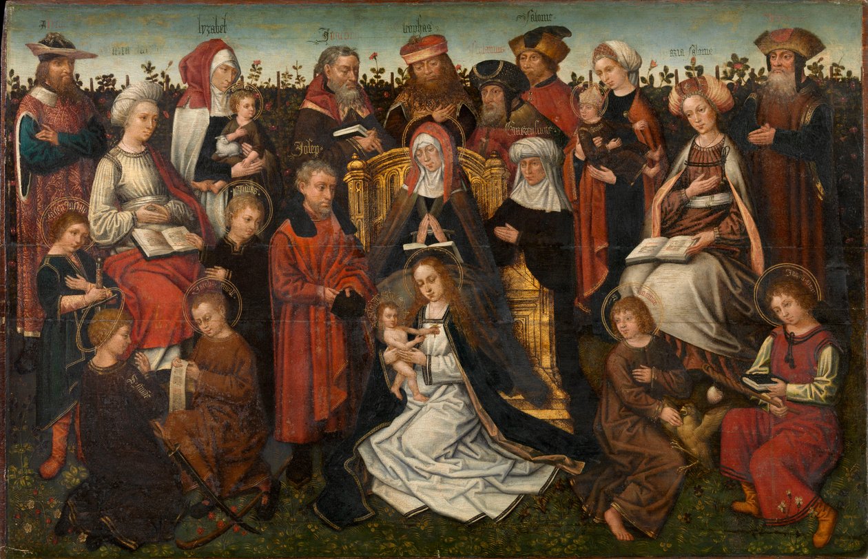 The Family of St. Anne, ca. 1500-10 (olje på panel) av Master of the Holy Family of St. Anne