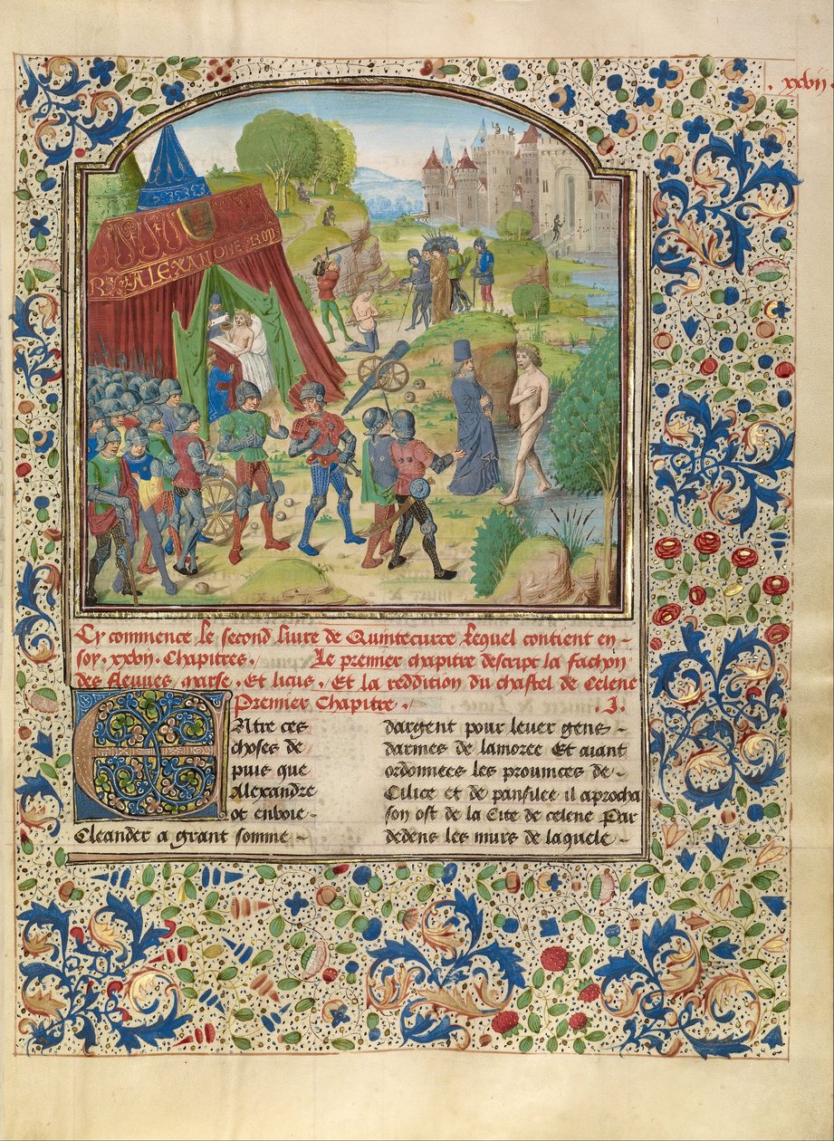 Alexanders sykdom ved Cydnus-elven og Sisinnes død av Master of the Jardin de vertueuse consolation and assistant