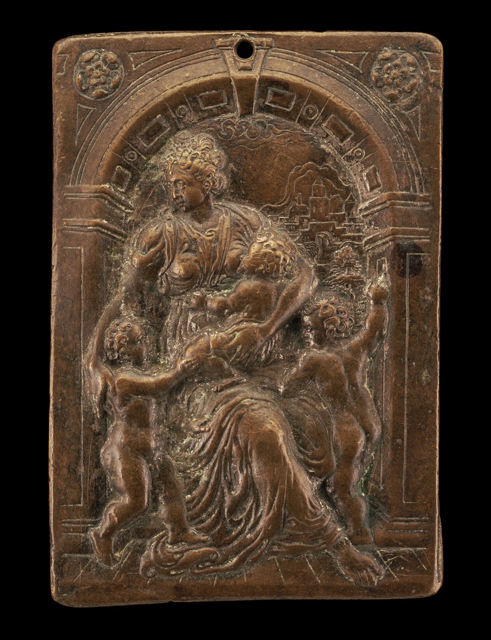 Allegory of Charity, ca. 1580. av Master of the Judgment of Solomon