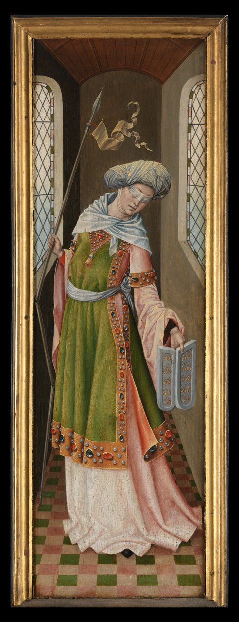Allegorisk figur av synagogen, fra legenden om St. Ursula av Master of the Legend of St. Ursula