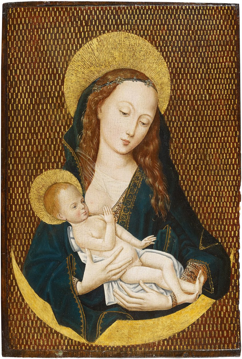 Maria lactans på en halvmåne, ca 1485 av Master of the Magdalen Legend,