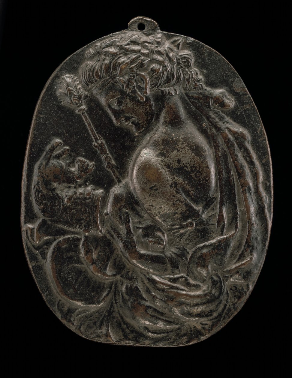 En Bacchante, sent på 1400- eller begynnelsen av 1500-tallet. av Master of the Martelli Mirror