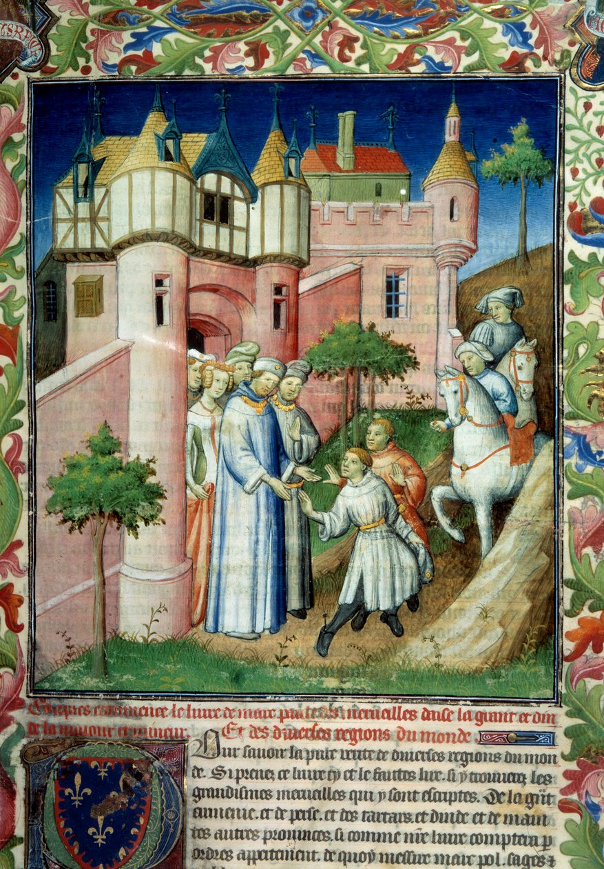 Brødrene Nicolo og Matteo Polo (Nicolas og Mathieu, onkel og far til Marco Polo av Master of the Mazarine