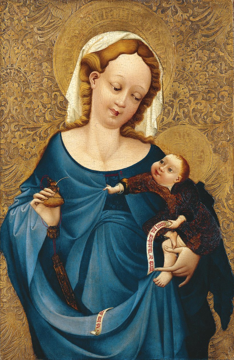 Madonna med blekkhuset, ca 1430 av Master of the Middle Rhine