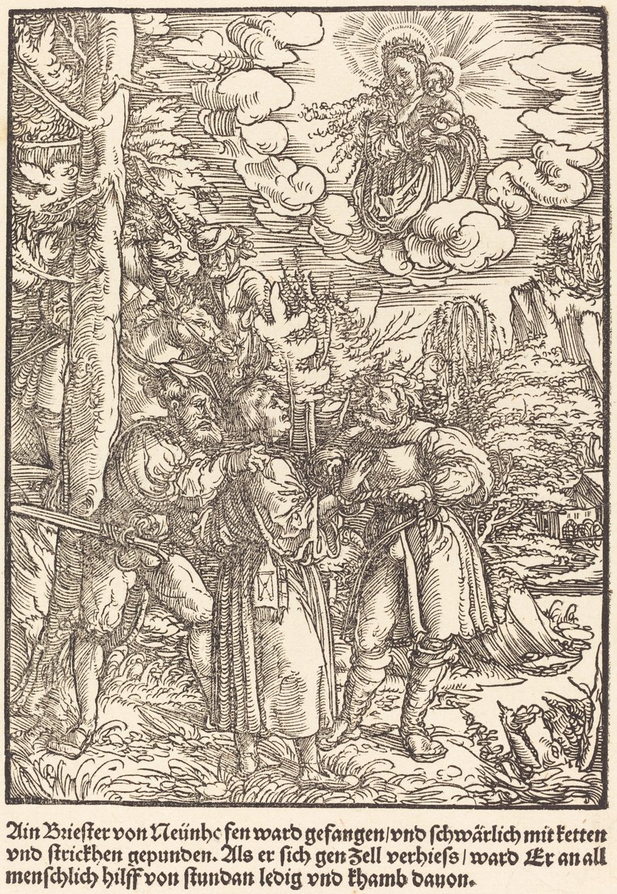 Ain Briester von Neunhe... av Master of the Miracles of Mariazell