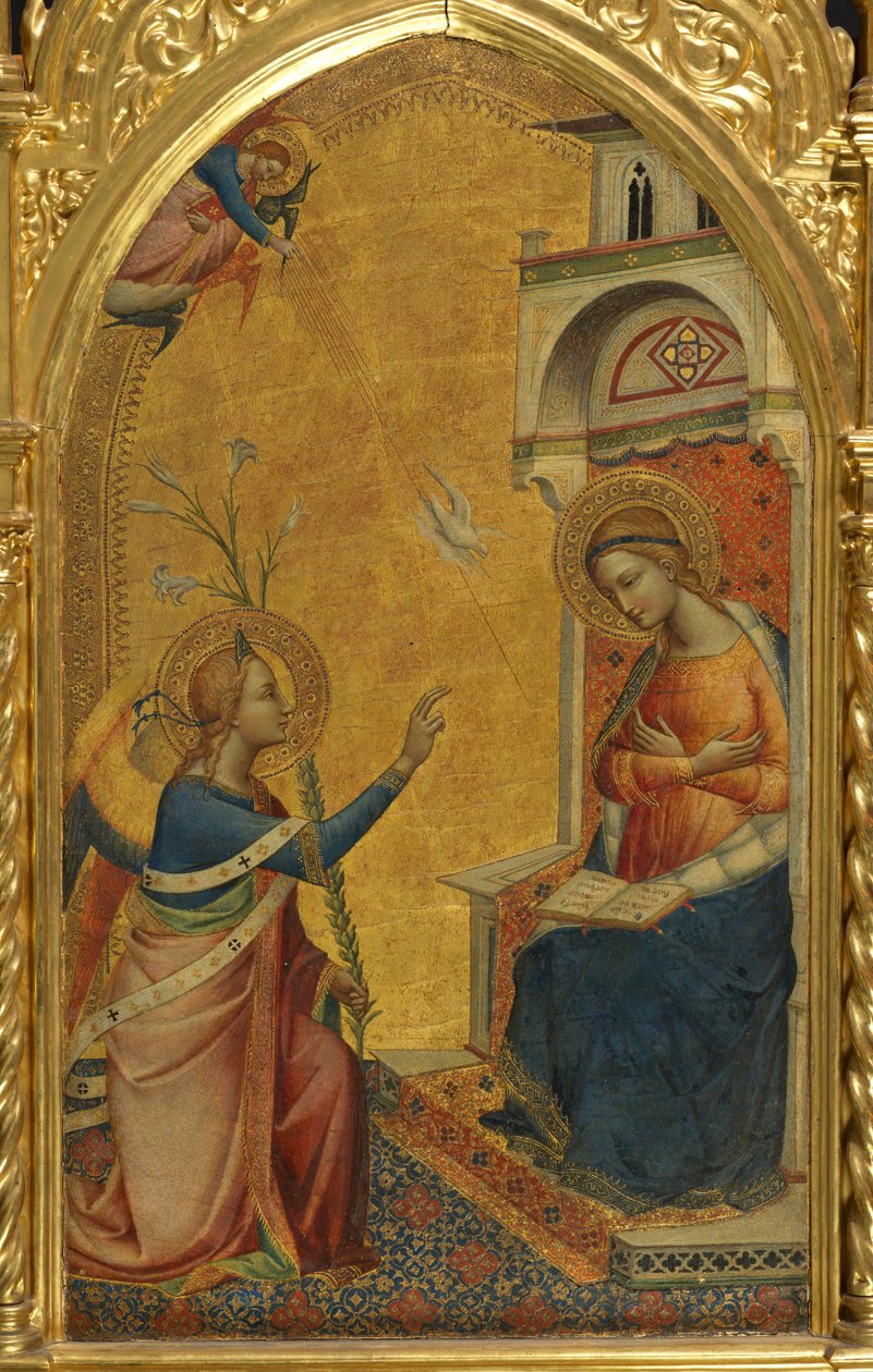 Annunciation, ca. 1350-75 (tempera på panel) av Master of the Misericordia (attr.to)