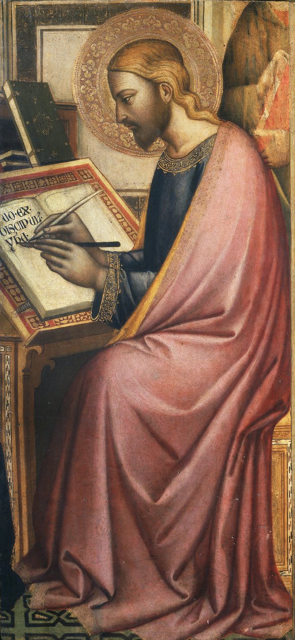 Evangelistskriving av Master of the Misericordia