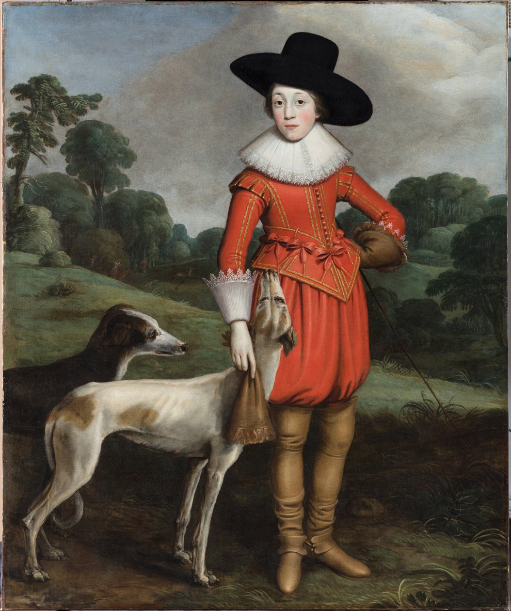 Et portrett av William II, Prince of Orange, som en gutt (olje på lerret) av Master of the Monteviot Boy in Red