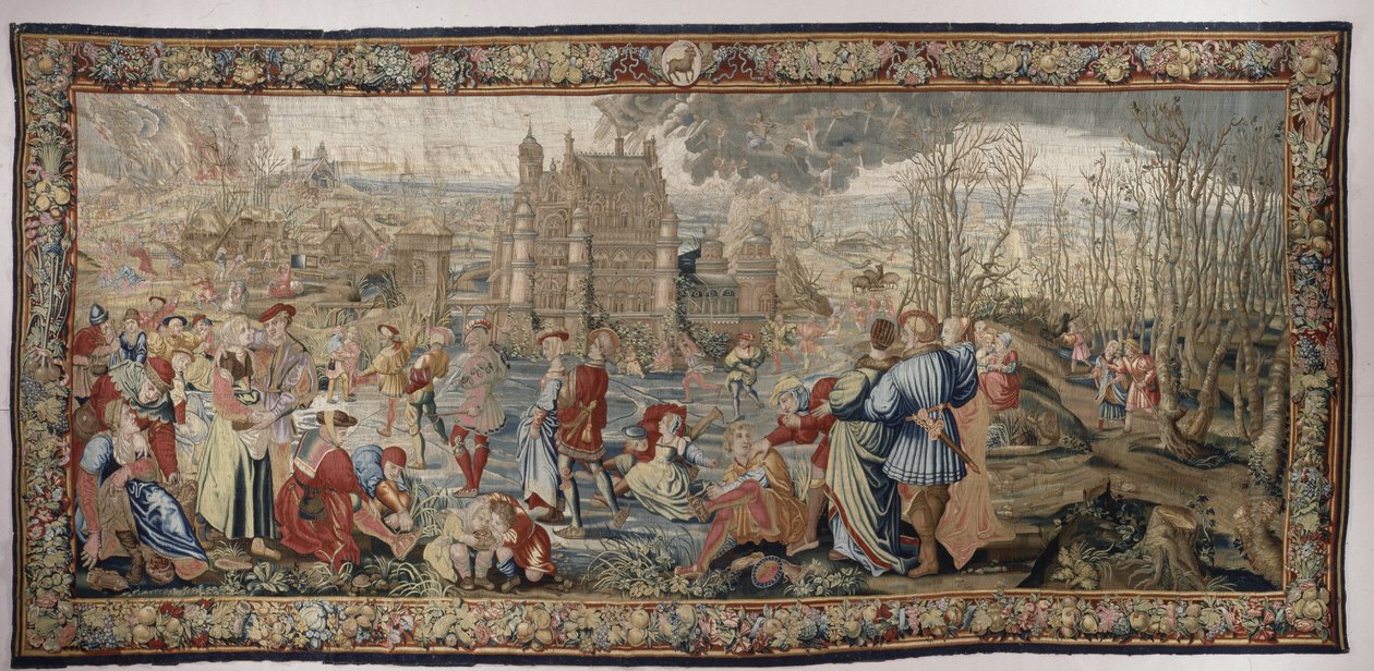 Winter, fra Seasons of Lucas-serien, ca. 1535 (ull og silke) av Master of the Months of Lucas Master of the Months of Lucas