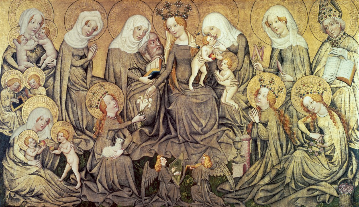 Senterpanel på Ortenberg-altertavlen, c1410-1420 av Master of the Ortenberg Altar