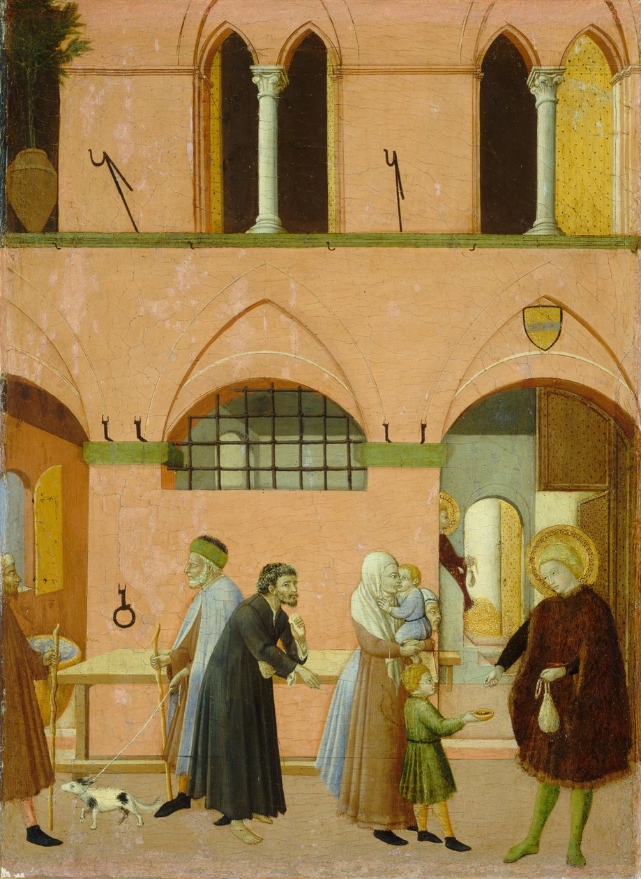 Saint Anthony distribuerer sin rikdom til de fattige av Master of the Osservanza