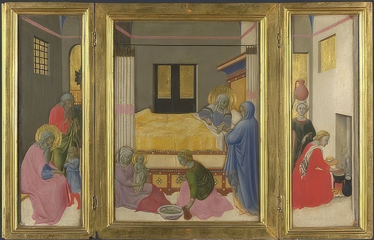 Jomfruens fødsel - rundt 1440 av Master of the Osservanza