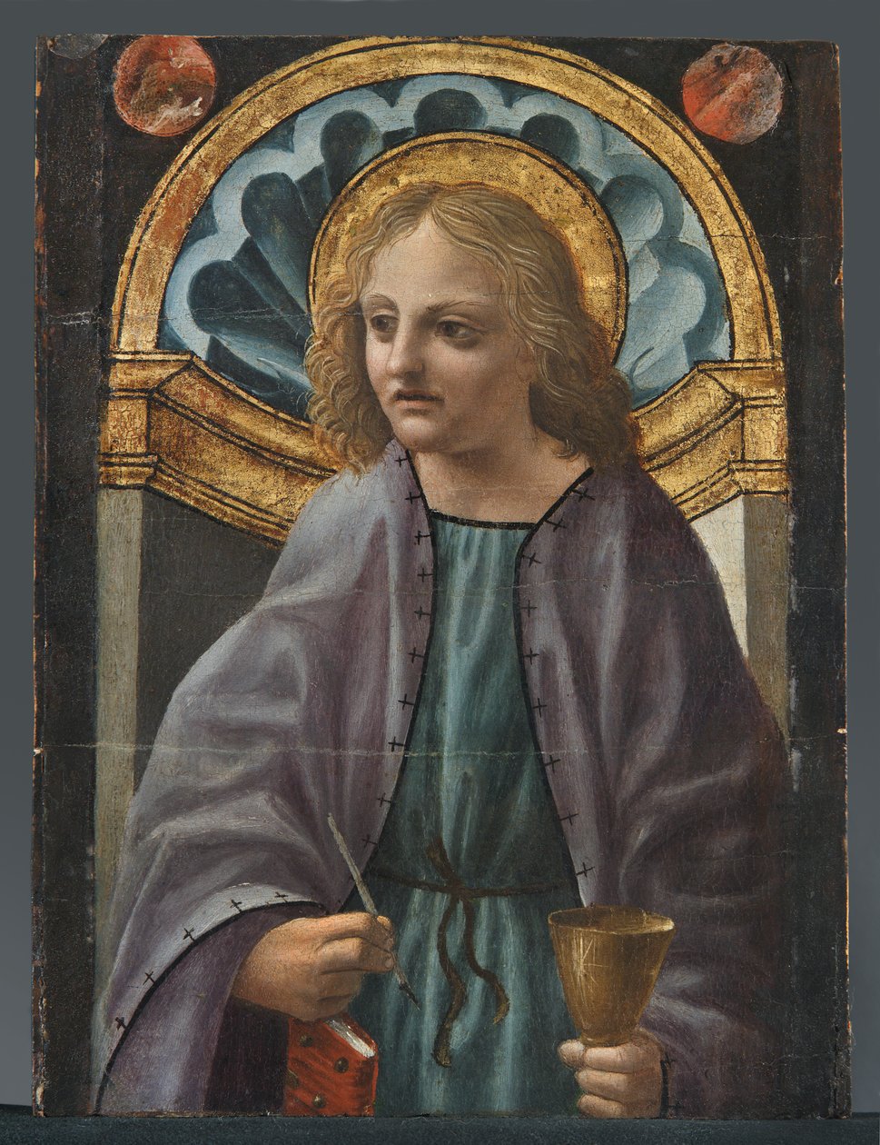 Evangelisten Johannes av Master of the Pala Sforzesca