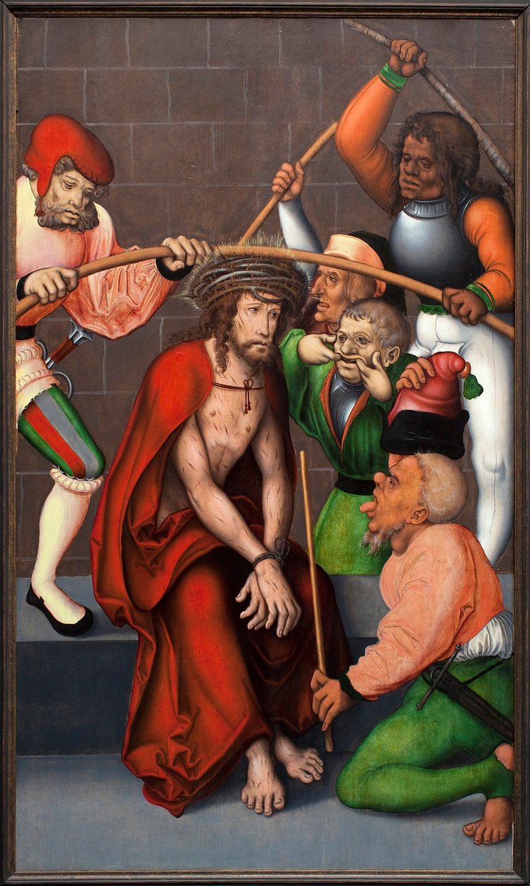Tornekronen. Maleri av mesteren av altertavlen til Pflock (Tyskland), olje på tre, ca 1520. Museum of Fine Arts Ghent (Belgia). av Master of the Pflockschen Altar