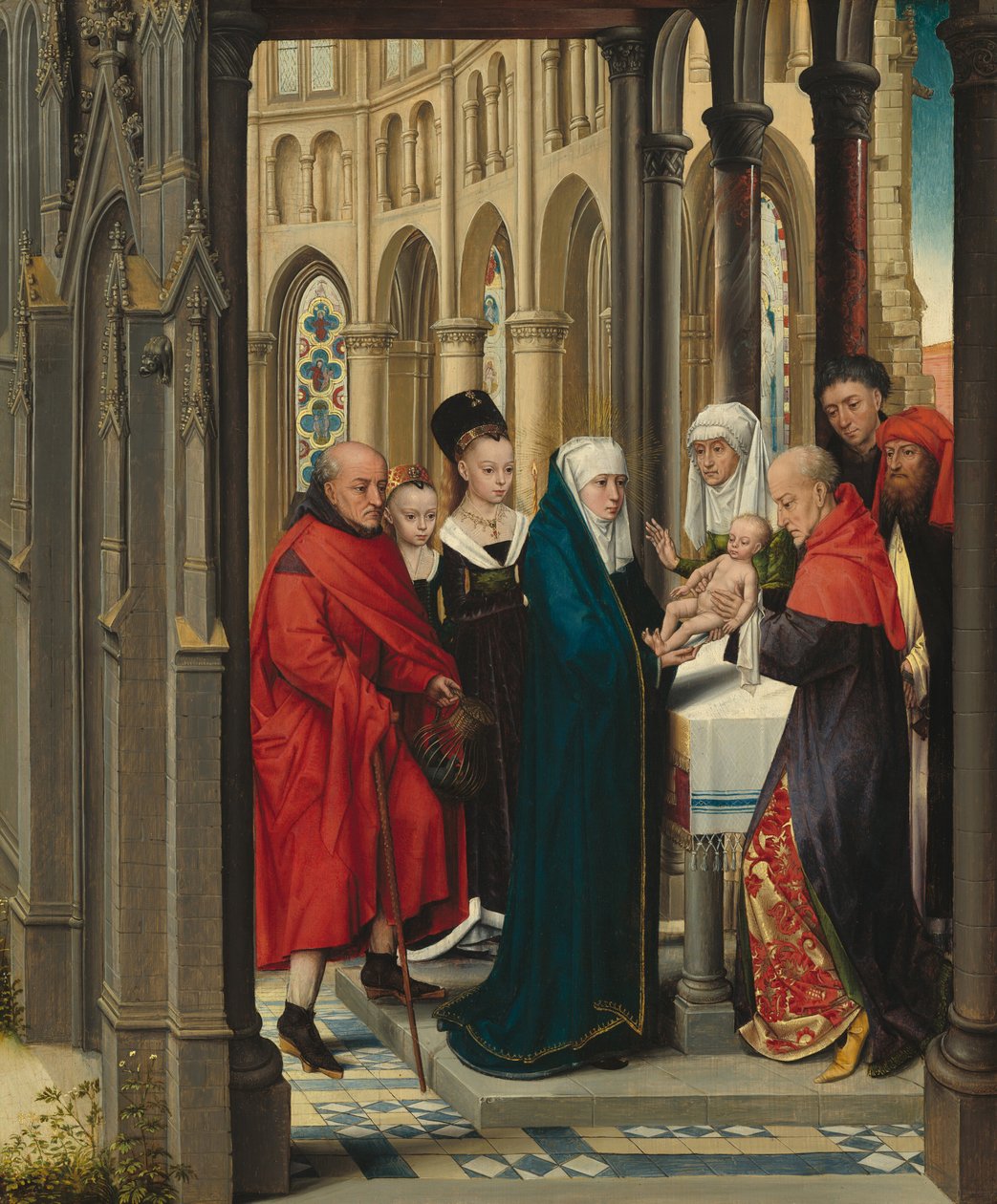 Presentasjonen i tempelet av Master of the Prado "Adoration of the Magi"