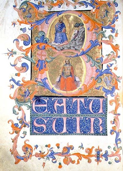ds 559 f.44v Historikert initial 