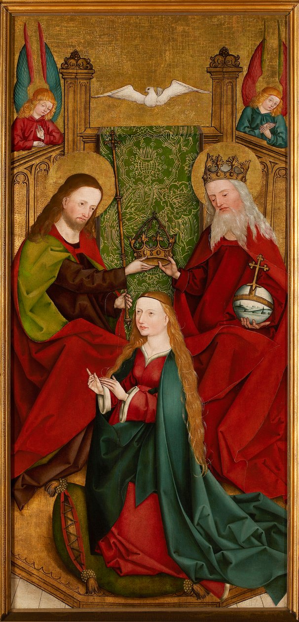 Kroningen av den salige jomfru Maria, ca 1485-1490. av Master of the Sacristy of Kaufbeuren