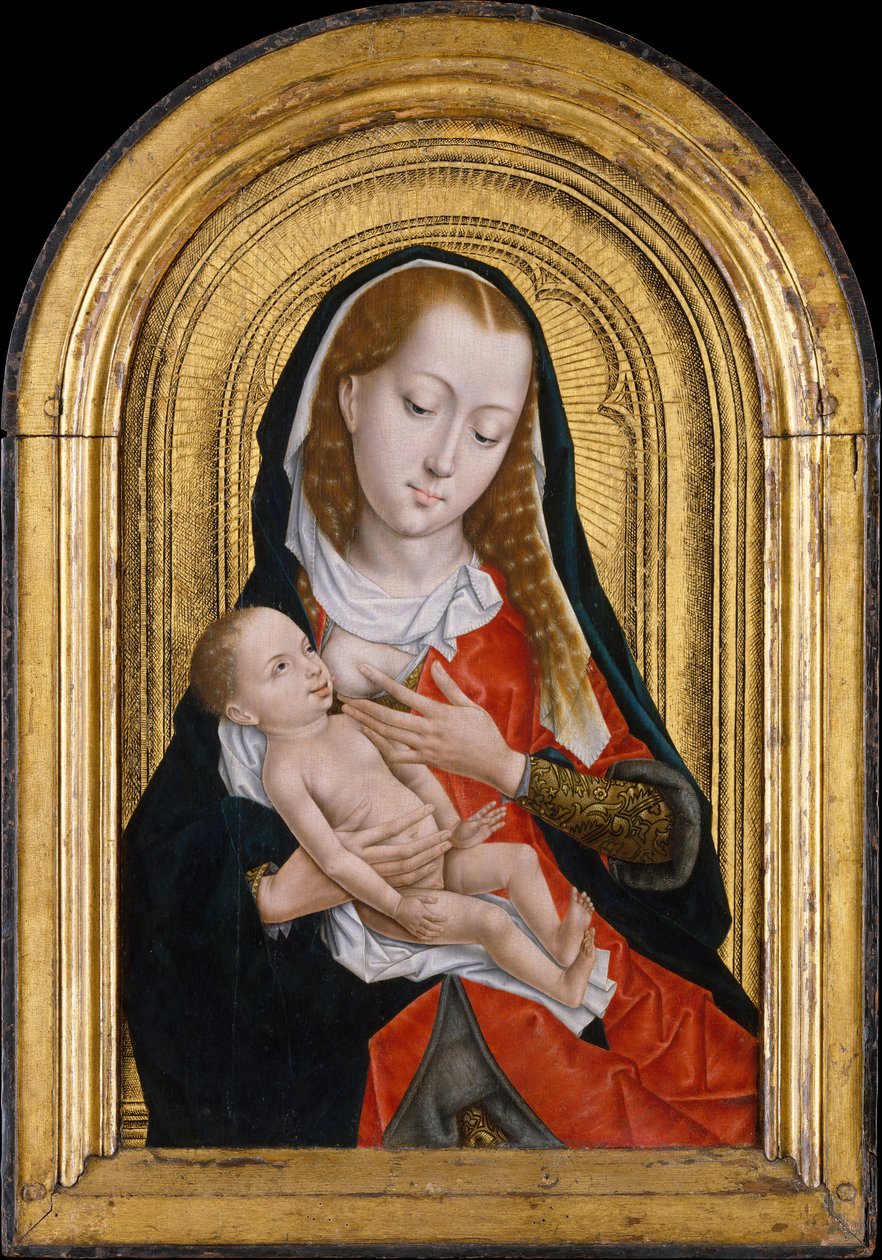 Jomfru og barn, 1475-99 av Master of the Saint Ursula Legend