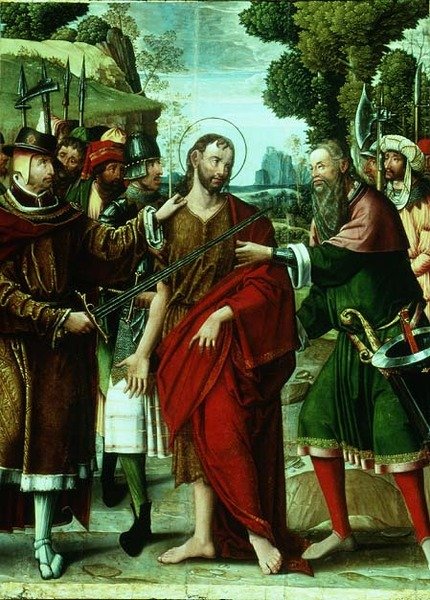 Arrestasjonen av døperen Johannes (panel) av Master of the St. Johns Retable