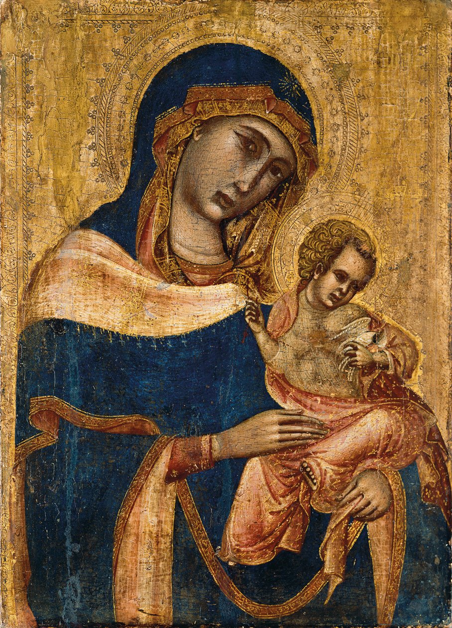 Madonna og barn, 2. kvartal av 1300-tallet av Master of the Sterbini Diptych