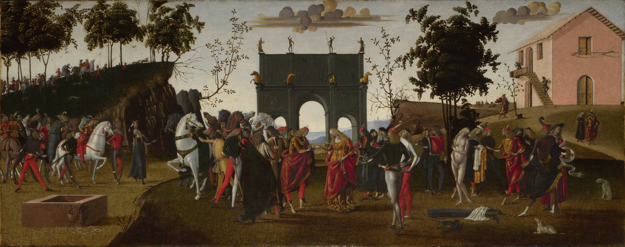Historien om Griselda. Del I: Ekteskap, ca. 1490-1495 av Master of the Story of Griselda