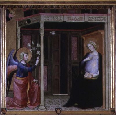 Bebudelsen (tempera på panel) av Master of the Straus Madonna