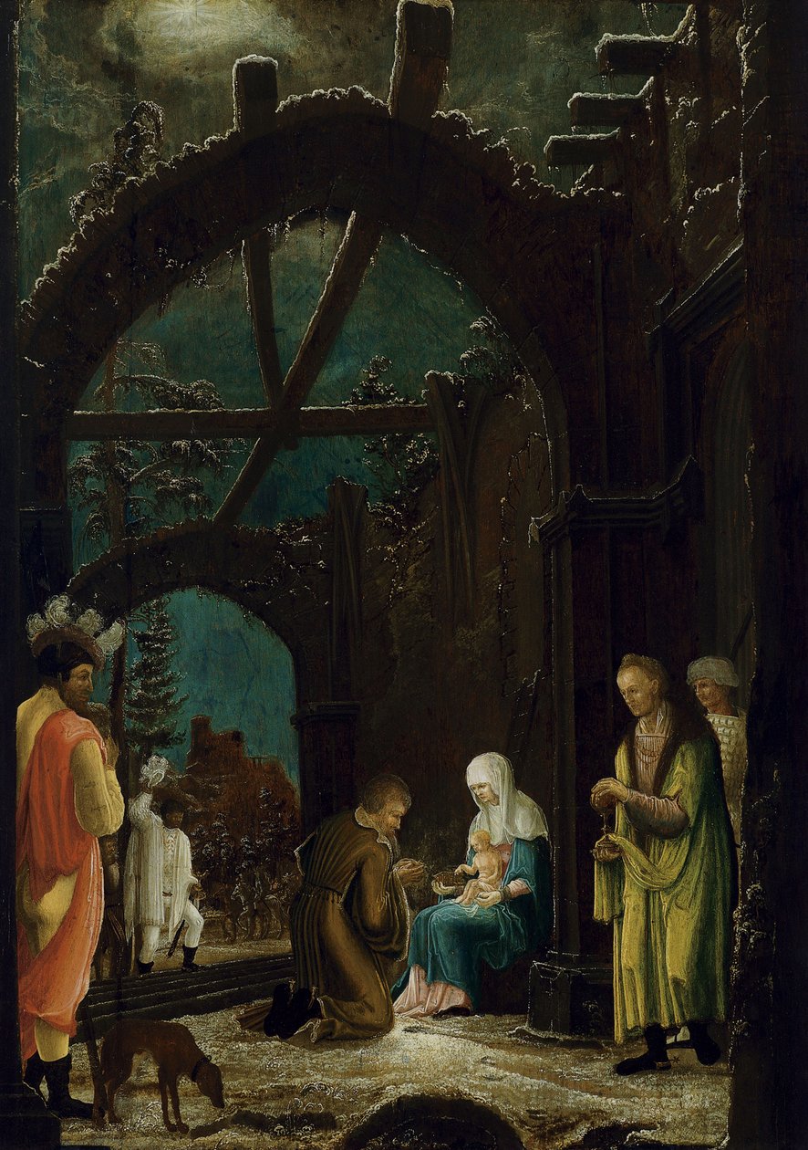 Tilbedelsen av magiene av Master of the Thyssen Adoration