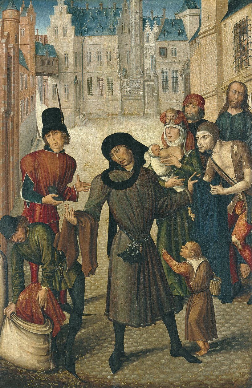 Klær de nakne av Master of the View of St. Gudule