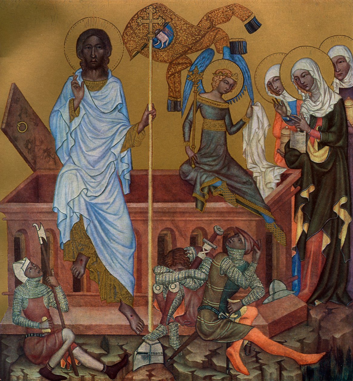 'The Resurrection of Christ', c1350 1955. av Master of the Vyssi Brod Altar