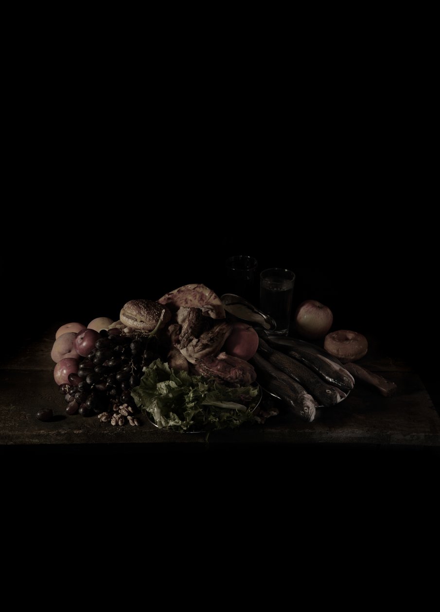 Siste måltid på dødscelle, Texas; Juan Soria, 2011 (C-type fotografi) av Mat Collishaw