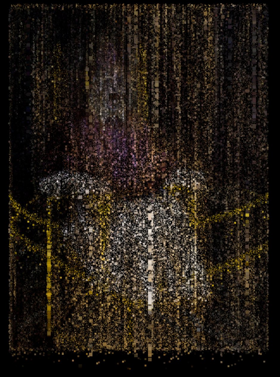 The End of Innocence, 2009 (lerret, projektor og harddisk) av Mat Collishaw