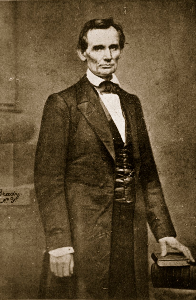 Abraham Lincoln, februar 1860 av Mathew B. Brady