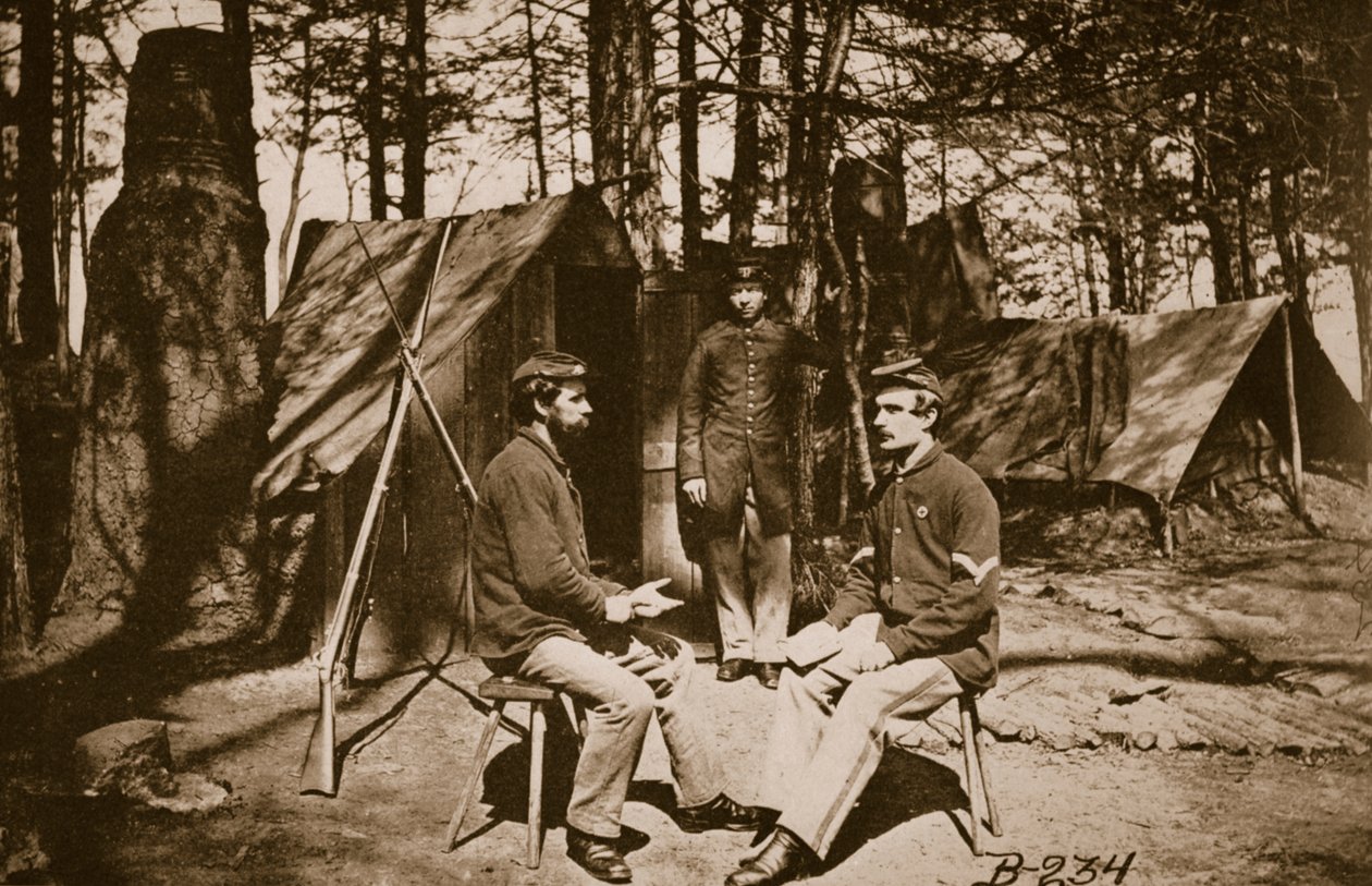 Campingplass før Petersburg, 1861-65 av Mathew B. Brady