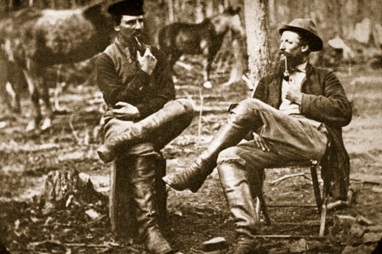 Diskutere sannsynlighetene for et fremskritt, 1861-65 av Mathew B. Brady