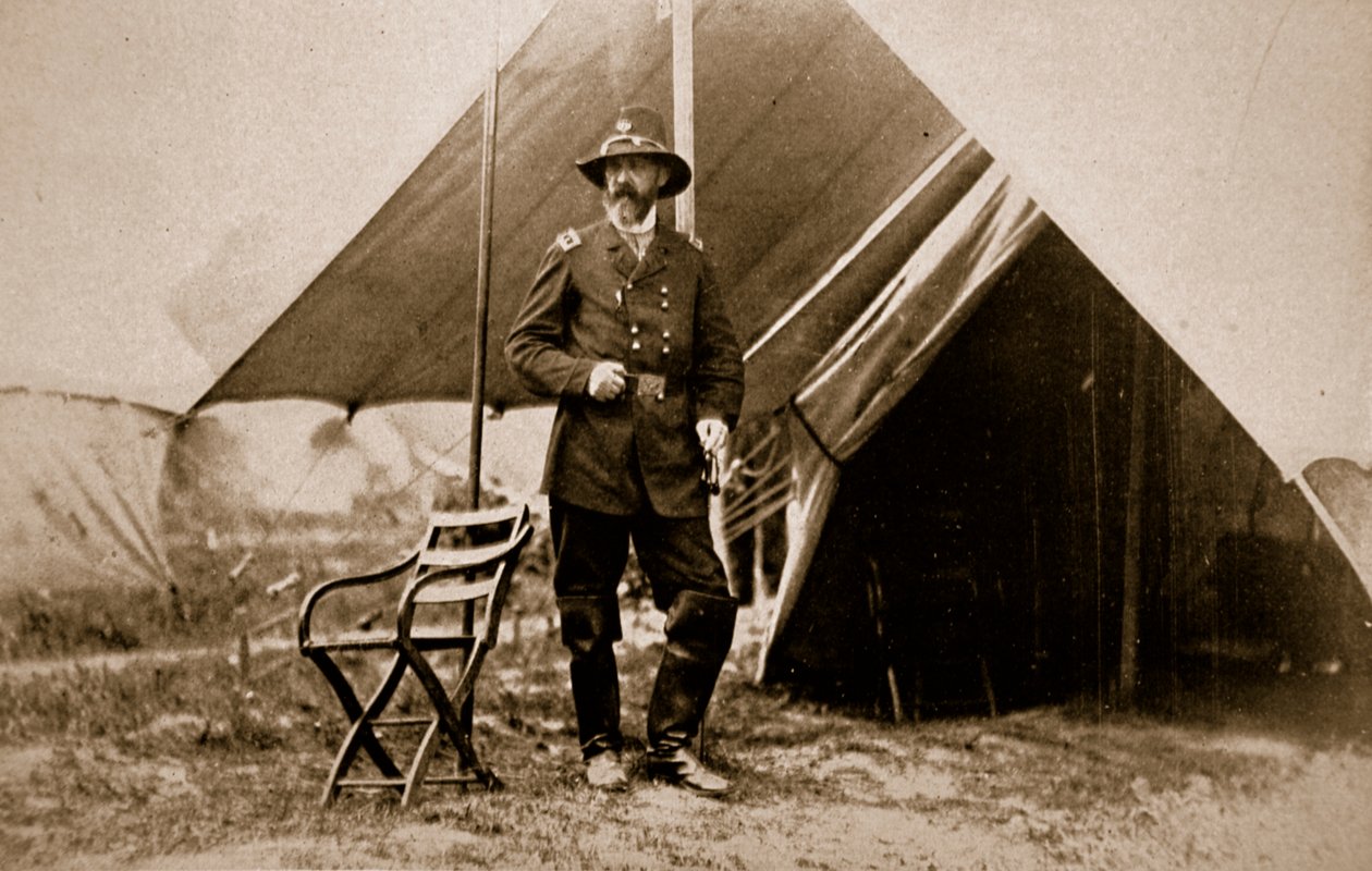 General George G. Meade i leiren, 1861-65 av Mathew B. Brady