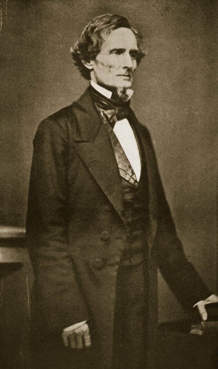 Jefferson Davis, president for det sørlige konføderasjonen, 1859-60 av Mathew B. Brady