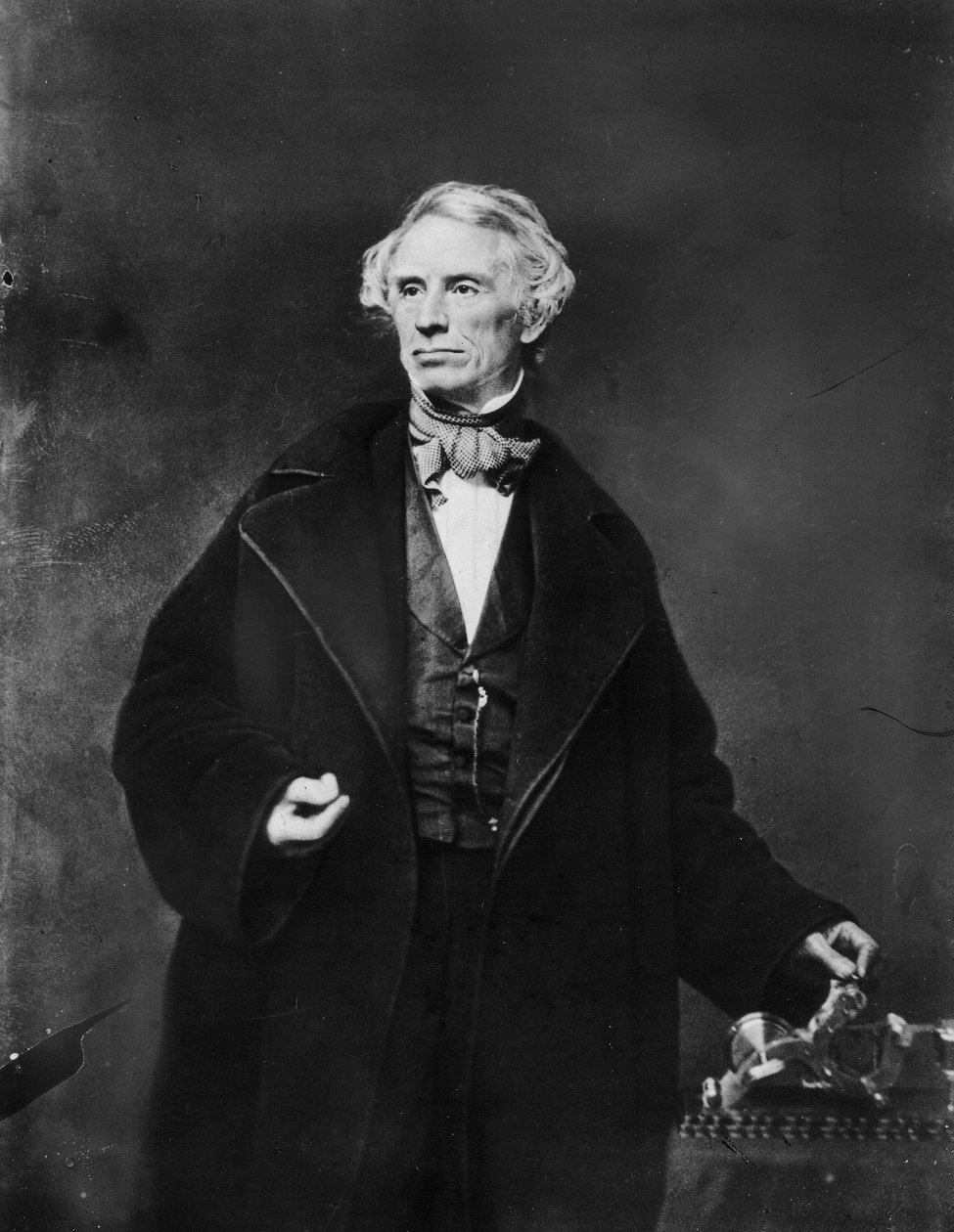 Samuel Finley Breese Morse ved Academy of Design i New York, 1841 av Mathew B. Brady