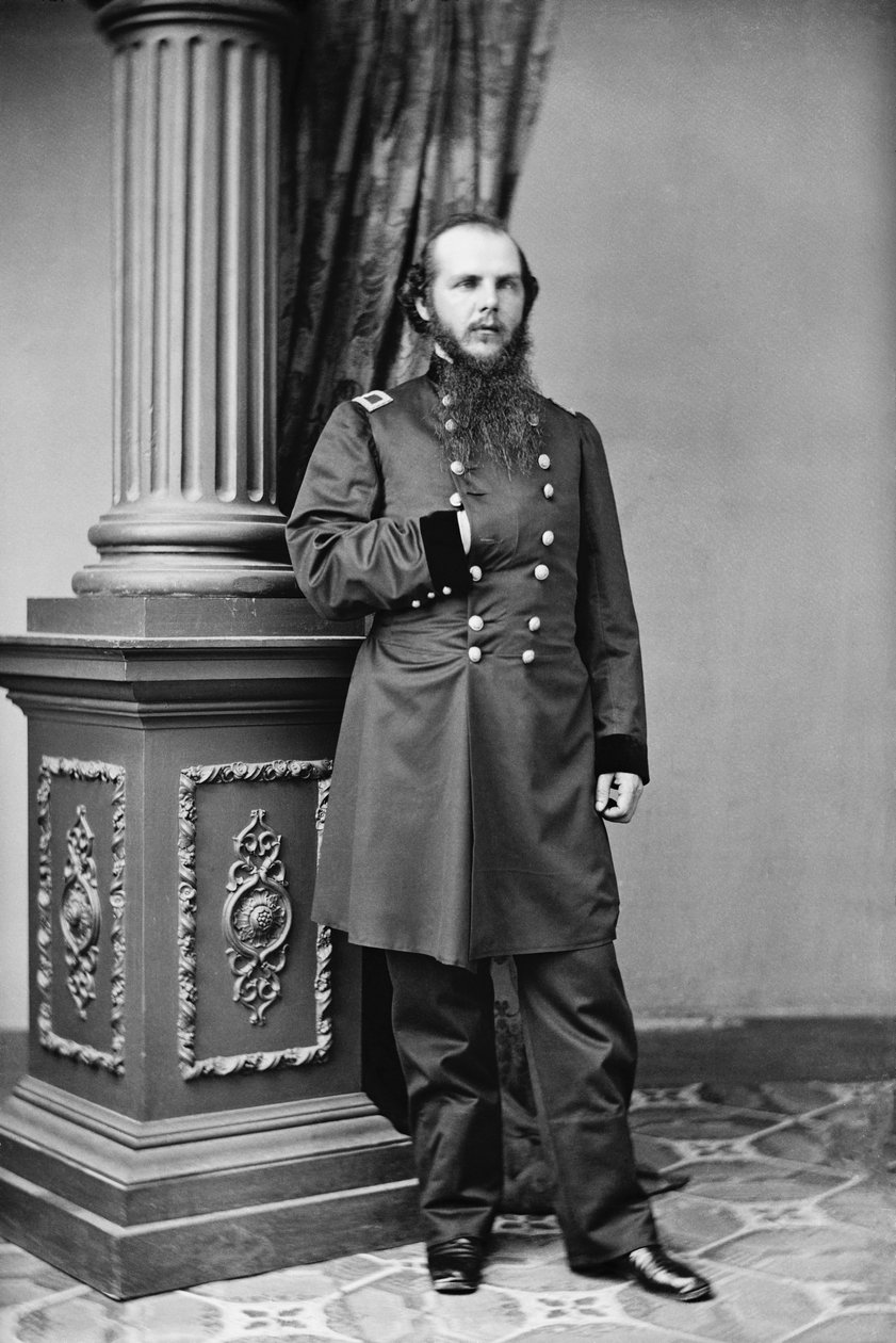 Union Brig. Gen. John M. Schofield, sent i 1861 av Mathew B. Brady